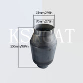 1pcs Car Universal Catalytic Converter Euro 6 Katalizator High Flow Catalytic Converter Catalizador 400 Cpsi  Metal Catalytic - SHANGHAI KESAIRAY AUTO PARTS CO LTD